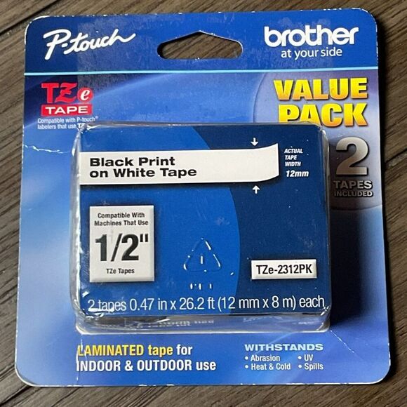 Brother P-Touch Replacement Label Tape Sealed - Picture 1 of 2